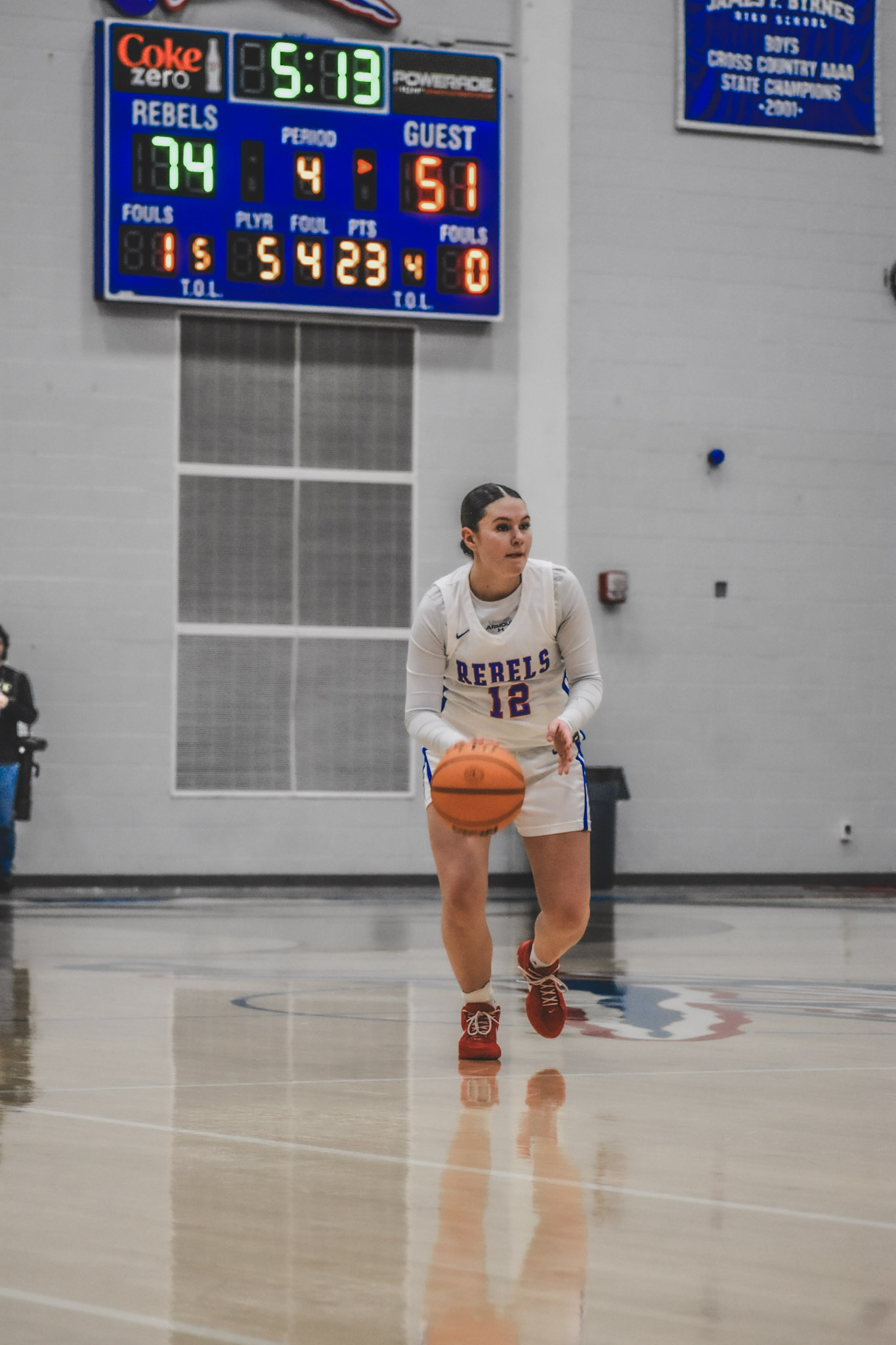 Ellison Silver bringing the ball up court